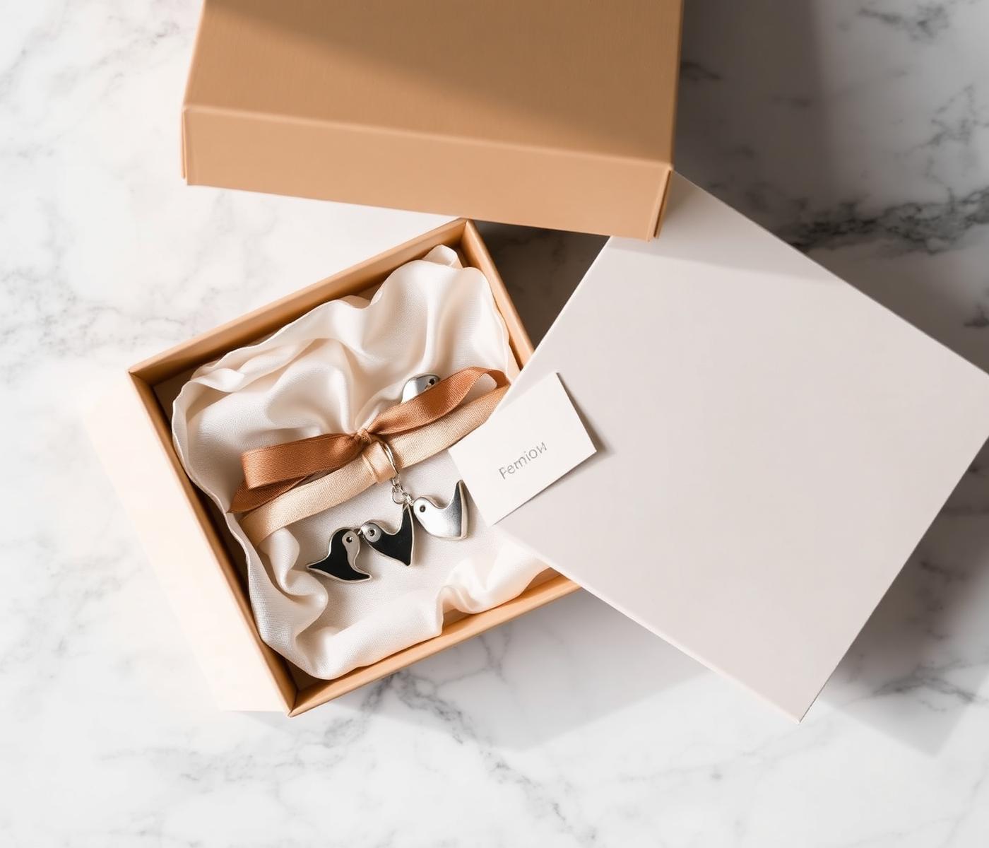 The Songbird Set in an open gift box